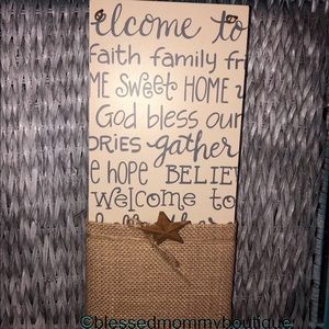Rustic Home decor sign